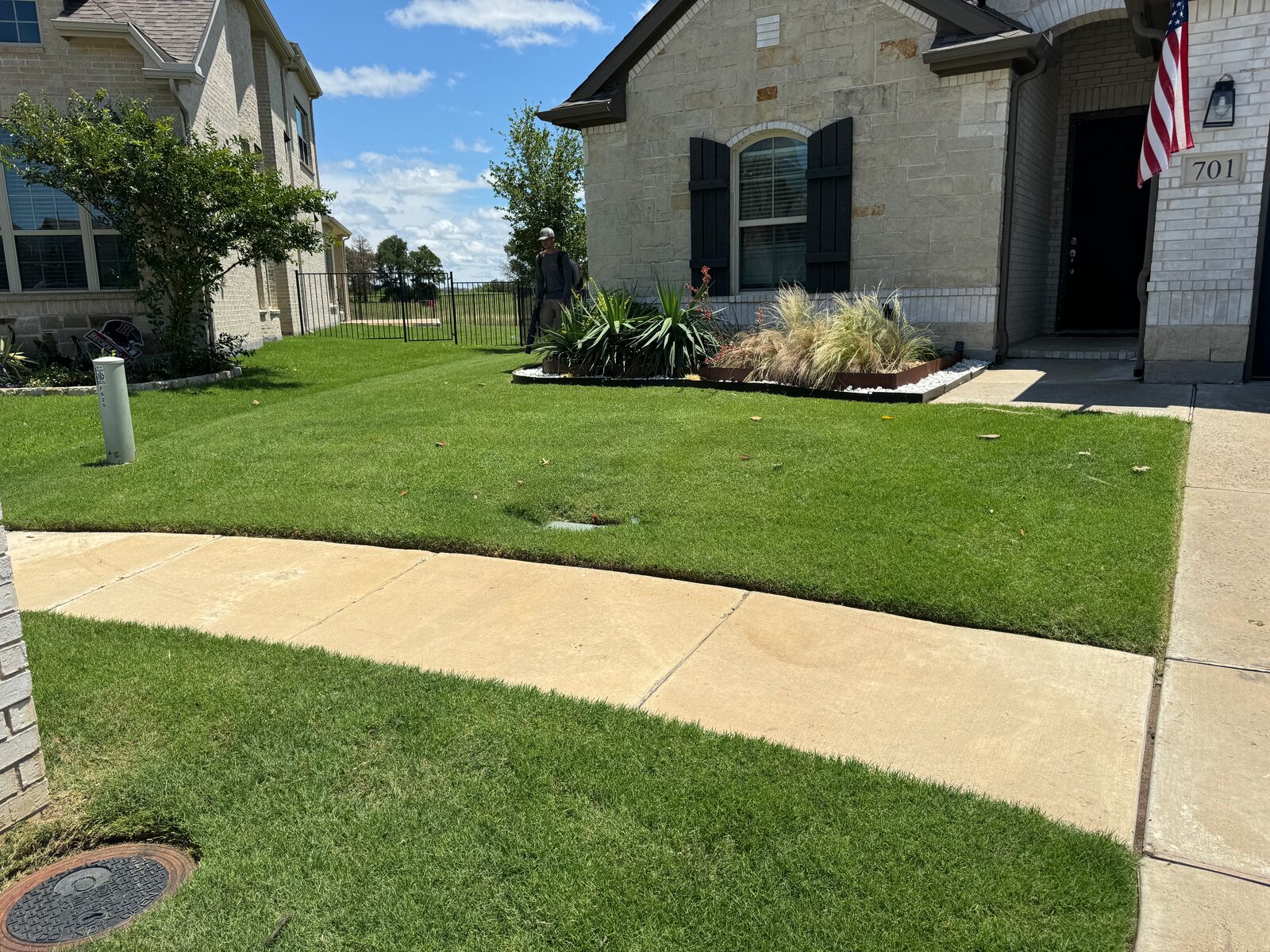 Healthy lawn heading into the North Texas fall season